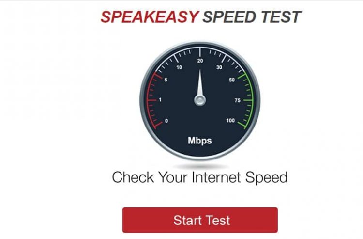 speakeasy internet speed test